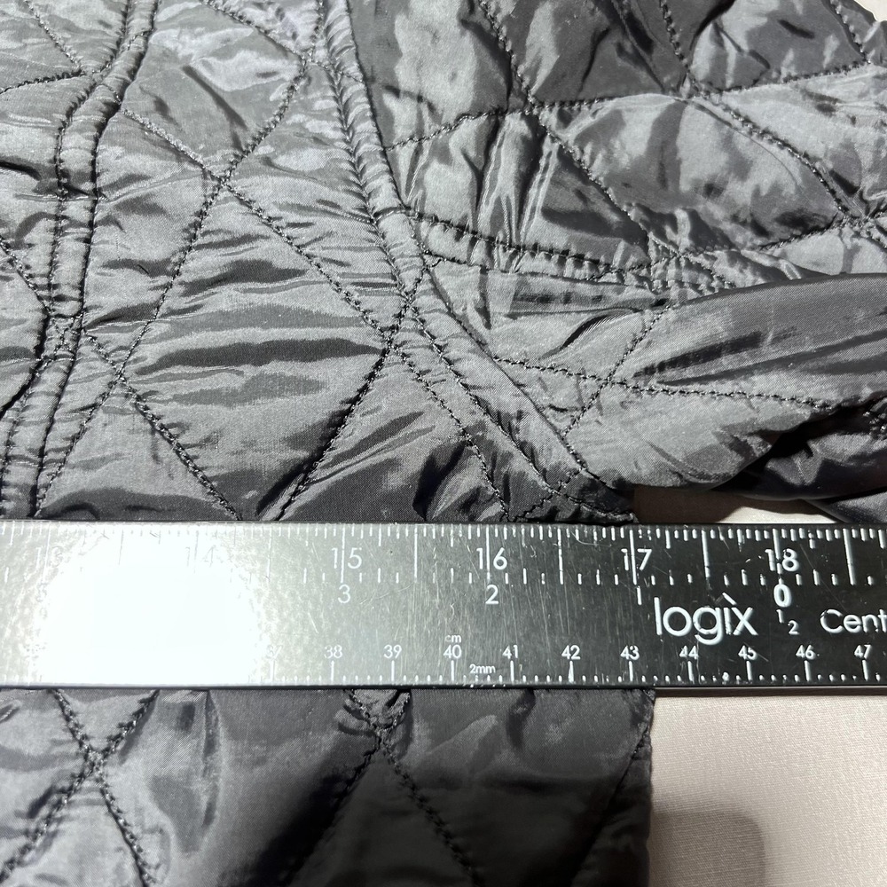 Barbour Chelsea Quilt‎ Lightweight Flyweight Jacket Womens US 4 UK 8 Black - Picture 13 of 16